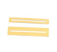 Toddmomy 2Pcs Golden Metal Fretboard Protector for Guitar Mandolin, Luthier Tool for Fret Works, Protects Fingerboard during DIY Tasks