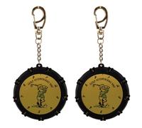 Toddmomy 2pcs Golf Scorer with Keychain, Golf Stroke Counter Accessory for Bags and Belts, Round Score Keeper Wheel Attachment for Men and Women