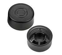 Toddmomy 2pcs Guitar Effect Footswitch Toppers Plastic Black Extend Service Life Easy to Carry Guitar Accessories for Instrument Protection
