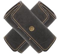 Toddmomy 2pcs Guitar Pick Bag Pu Leather Portable Guitar Pick Storage Box Black Craftsmanship Use for Small Bag Storage When You Go