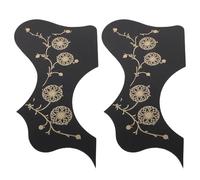 Toddmomy 2pcs Guitar Pickguard: Anti-Scratch Guard Plate Self-Adhesive Pickguard Sticker Pick Guard Sticker Acoustic Guitar Bass Accessories