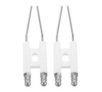 Toddmomy 2pcs H-Type Ceramic Ignition Electrodes - Dual-Prong Push Button Igniter Needle Replacement for Stage Flame Projector DJ Event Festival Wedding Party