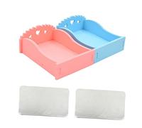 Toddmomy 2pcs Hamster Cooling Bed Pad Summer Pet Living Supplies Small Animal Bed Nest for Hamster Rabbits Goffins