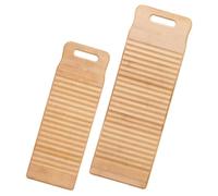 Toddmomy 2pcs Hand Washboard Mini Washboard Non-slip Surface Bamboo Material for Home Use
