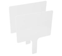 Toddmomy 2pcs Handheld Double Sided Dry Erase Whiteboard for Classroom Voting Reusable Acrylic Writing Board for Students Teaching Aid for Interactive Lessons and Engagement
