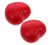 Toddmomy 2pcs Heart Shaped Grip Trainer Massage Balls Soft PU Hand Exercise Spheres for Finger Strengthening Portable Hand Therapy Tool for Rehabilitation and Muscle Fitness The Go