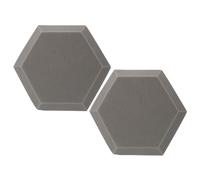 Toddmomy 2pcs Hexagon Soundproof Wall Panels Indoor Sound Insulation Acoustic Mats Flame-retardant Polymeric Sponge for Studio Noise Reduction and Easy Installation