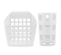 Toddmomy 2pcs Hollow Design Plastic Bunny Hay Feeder Rack with Large Capacity, Long Serving Life and Cage-fixed Feature, for Small Animals and Chinchillas Feeding
