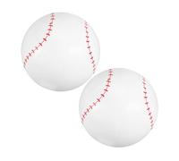 Toddmomy 2pcs Inflatable Baseballs for Summer Fun Durable PVC Outdoor Pool Balls Beach for All Ages for Parties and Backyard Games