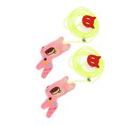Toddmomy 2pcs Interactive Pet Cat Teaser with Hanging Design Fun Self Play Cat Swings Engaging Exercise and Amusement