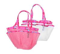 Toddmomy 2PCS Large Capacity Mesh Shower Caddy with Quick Dry Breathable Tote Bag for Bath Essentials Portable Lightweight Bathroom Organizer for Travel Gym Swim Beach Camping