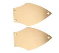 Toddmomy 2pcs Metal Bass Guitar Neck Truss Rod Cover Iron Core Plate Replacement for Electric Guitar Accessories