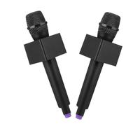 Toddmomy 2pcs Microphone Prop Realistic Lightweight Plastic for Pretend Play Party Costume Accessories Enhancing Language Skills and Stage Fun