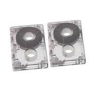 Toddmomy 2pcs Mini Blank Audio Cassette Tapes Recording for Interviews Music Speech Language Learning Portable Compact Compatible with Various Devices