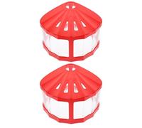 Toddmomy 2pcs Mini Ecological Fish Tanks with LED Light, High Transparency Plastic Aquarium Bowls for Fish and Goldfish, for Desktop Decor and Crafting Centerpieces