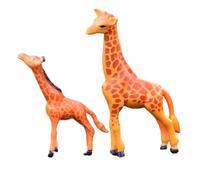 Toddmomy 2pcs Mini Giraffe Figurines Detailed Resin Animal Statues for Mini Garden and Outdoor Decor Adorable Cartoon Style Forest Animal Models for Unique Landscape Accents