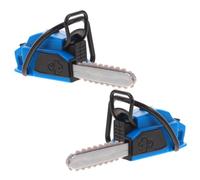 Toddmomy 2pcs Miniature Chainsaw Model for Dollhouse Decor Tiny Gardening Tool Prop for Mini Realistic Design Use Holidays and Birthdays