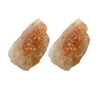 Toddmomy 2pcs Natural Energy Stone Rough Sunstone Crystal for Meditation and Decor, Easy to Carry Stone Suitable for Vase and Fish Tank Display
