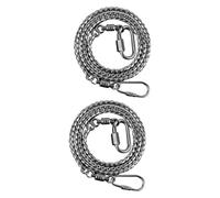 Toddmomy 2pcs Parrot Lead Chain Anti-off Bird Foot Chain Steel Foot for Parrots Cockatiels Lovebirds