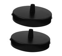 Toddmomy 2pcs Pendant Lamp Base Wall Light Chassis European Style Ceiling Lamp Holder DIY Lighting Accessories for Corridor Porch Factory Installation