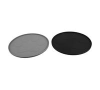 Toddmomy 2pcs Pet Feeding Mat with Raised Edges Heavy-duty Thick Dog Bowl Mat for Cats and Dogs Non-slip Pet Pad for Food and Water Containment Easy Clean Stable Grip for Slow Eaters