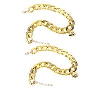 Toddmomy 2pcs Pet Gold Chain Collar Dog Chain for Dogs Neck Decor for Small Collar Festival Necklace