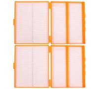 Toddmomy 2pcs Plastic Microscope Slides Storage Box - 100 Places Plastic Rectangle Specimen Glass Organizer for Laboratory Orange