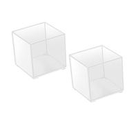 Toddmomy 2pcs Plastic Terrarium Planter Vases Lid for Diy Hydroponics Plant Holders for Succulents and Micro Landscapes for Home Decor and Plant Growth Monitoring