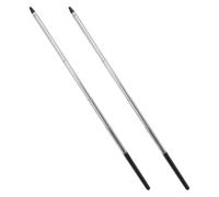 Toddmomy 2pcs Pointer Stick for Classroom Teacher Pointer Extendable Stainless Steel Sponge Black Non-reflective Tip for Optometry and Exhibition