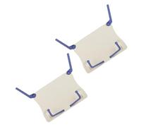 Toddmomy 2Pcs Portable Foldable Music Sheet Stand for Desk, White Plastic Book Holder for Piano, Guitar Keyboard, Compact Reading Stand for Travel and Home Use