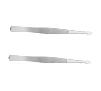 Toddmomy 2pcs Precision Stainless Steel Stamp Tweezers for Philately Collectors High Elastic Static Metal Tweezers Lightweight Portable Stamp Positioner Documents Photos