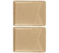 Toddmomy 2pcs PU Leather Phone Card Holder Back Wallet Organizer for Mobile Phones Adhesive Backing for Bank Id Business Cards Parking Cash