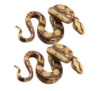 Toddmomy 2pcs Realistic Fake Snake Models for Educational Play with Lifelike Details Reptile Figurines for Science Learning Halloween Decorations and Bird Deterrent