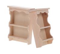 Toddmomy 2pcs Realistic Miniature Wall Cabinet Vintage Solid Wood Hanging Storage for Dollhouse Kitchen and Living Room Decor Japanese Style Retro Design with Detailed Craftsmanship