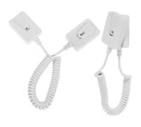 Toddmomy 2pcs Remote Control Tether Cable with Self-adhesive Square Hooks Anti-loss Security Leash for Stable Hold Easy Installation and Removal Prevents Remote Control Falling and Loss