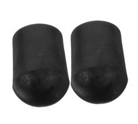 Toddmomy 2pcs Replacement Cello Endpin Tip Cap Leather Pad for Cello Endpin Protector Non-slip Stopper Pad Bass Musical Instrument Accessory