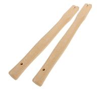 Toddmomy 2pcs Replacement Wood Handles for Garden Tools Ergonomic Hoe Hammer Handles Durable Impact Resistant Grip for Carpenter and Builder Tool Reinforcement