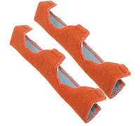 Toddmomy 2pcs Reusable Hard Hat Sweatband Liner Orange Ergonomic Non-slip Sweatbands for Men Industrial Helmets Washable Absorbent Padding for Construction Welding Outdoor Work Safety