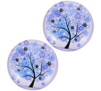 Toddmomy 2pcs Round Magnetic Diamond Picture Fixators Lightweight Plastic Embroidery Auxiliary Tools Easy to Fix for Adults Enthusiast Crafting and DIY Projects