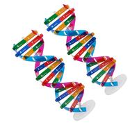 Toddmomy 2pcs Scientific Molecular Dna Model Double Helix Structure Plastic Educational Kit for School Teaching and Labs, Abs Material Assembly Collectibles for Students