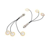 Toddmomy 2pcs Self-stick Piezo Pickup Transducer for Acoustic Guitar Sound Amplification High Sensitivity Contact Microphone