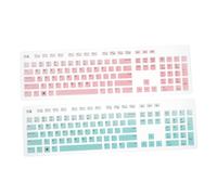 Toddmomy 2PCS Silicone Keyboard Cover Skin Compatible with Dell Dustproof Reusable Keyboard Protector with Nonslip Surface for Desktop Computers