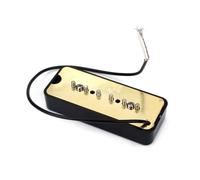 Toddmomy 2pcs Single Coil Soapbar Pickups for Electric Guitar Bass Black Durable Design for Classic Upgrade Replacement for Musicians