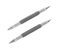 Toddmomy 2pcs Spring-loaded Nail Punch Set Multi-function Hammerless Punch for Precise Centering Glass Wood Metal Lightweight Tools for Indoor Outdoor Use