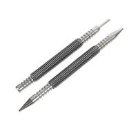 Toddmomy 2pcs Spring Nail Punch Set Carbon Steel Automatic Center Punch for Metal Wood Glass Wear-resistant Hammerless Tool with Efficient Spring-loaded Design