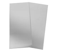 Toddmomy 2pcs Stainless Steel Adhesive Name Plaques for Doors 25x11cm, Easy Installation with Blank Surface for Engraving, Suitable for Offices, Schools, Hospitals, Hotels, Apartments