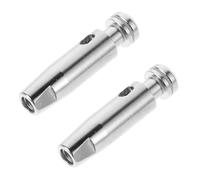 Toddmomy 2Pcs Stainless Steel Epee Fencing Tip Replacement for Training and Competition, Heavy Spare Parts Compatible with Standard Blades, Precision Practice Equipment