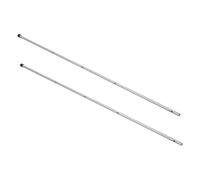 Toddmomy 2pcs Stainless Steel Foosball Replacement Rods Table Soccer Poles for Indoor Game Night Heavy-duty Steel Rods Compatible Adults Table Football