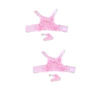 Toddmomy 2pcs Stereo Flower Traction for Dogs and Cats Breathable Chest Strap Random for Spring and Walks