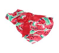Toddmomy 2pcs Summer Pet Dog Dress Watermelon Pet Apparel Elegant Bowknot Sleeveless Puppy Skirt for Hot Days